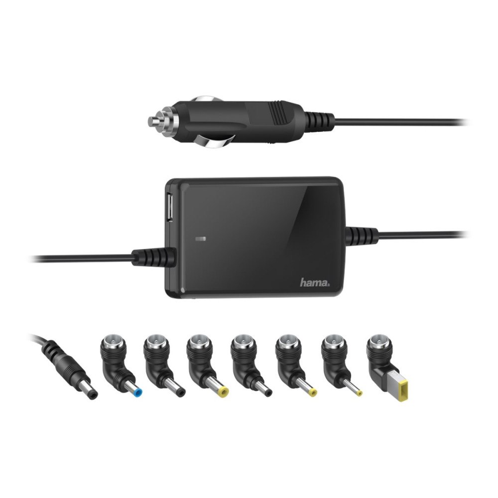 Hama Hama "Slim & Light" Universal Car Notebook Power Supply Unit - strömadapter för bil - 70 Watt