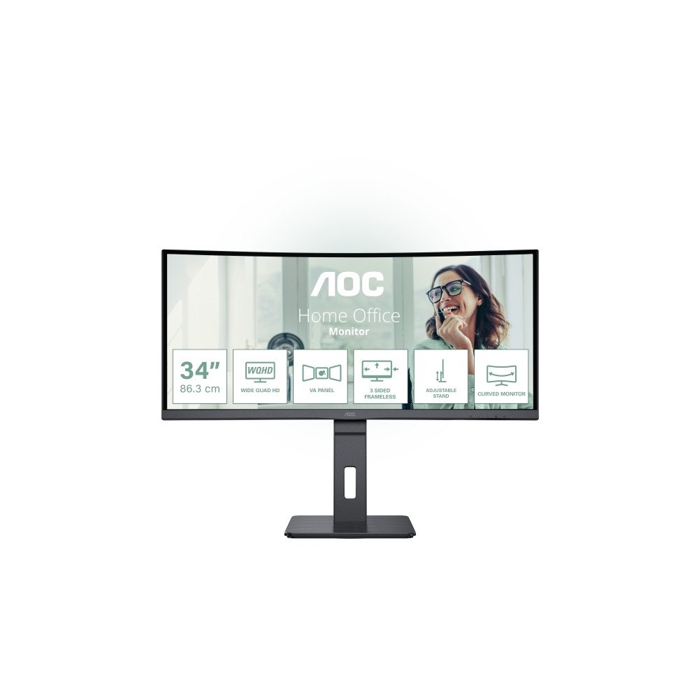 AOC AOC CU34P3CV, 86,4 cm (34"), 3440 x 1440 pixlar, UltraWide Q...