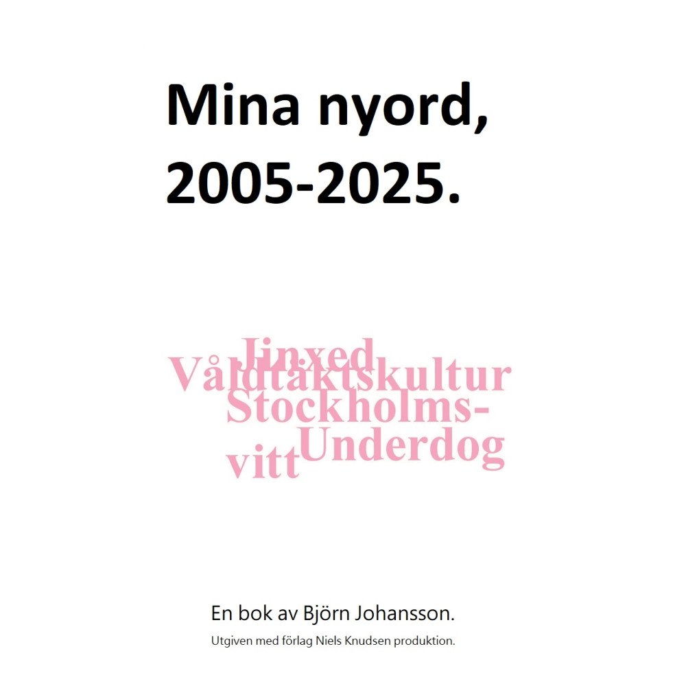 Niels Knudsen Mina nyord : 2005-2025 (inbunden)