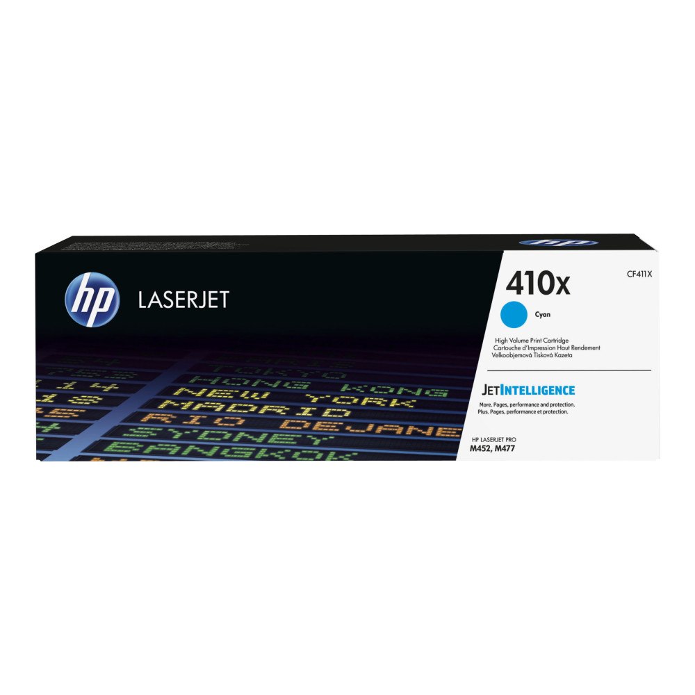 HP HP 410X - Lång livslängd - cyan - original - LaserJet - tonerkassett (CF411X)