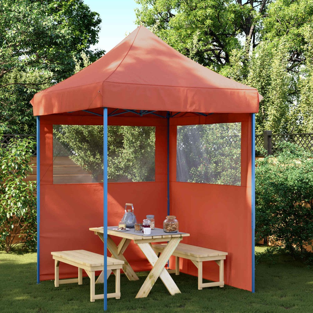 vidaXL Partytält Terracotta 200 x 200 x 306 cm Oxford Tyg