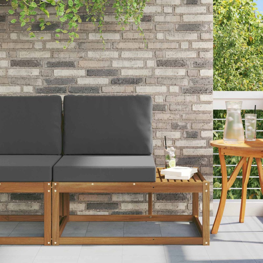 vidaXL Modulsoffa utomhus Naturlig och Antracit 91 x 63 x 73 cm