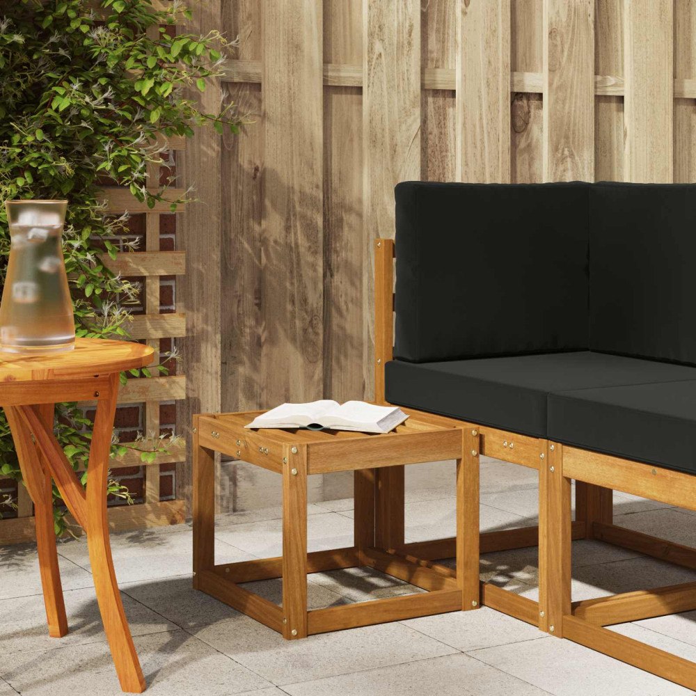 vidaXL Pallbänk Naturfärg 43 x 43 x 37 cm Massivt Akaciaträ