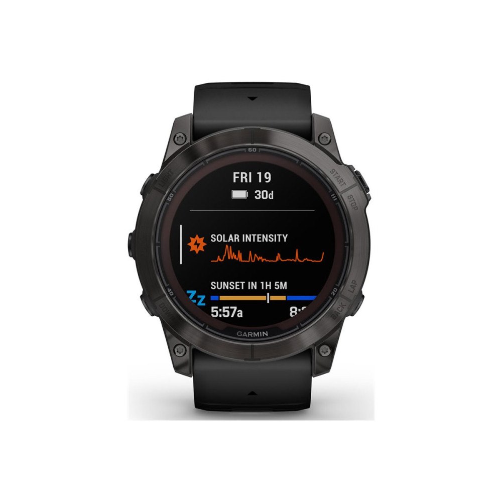 Garmin Garmin fēnix 7X Pro Sapphire Solar Edition - fiberförstärkta polymerer - Ja smart klocka med band - svart - 32 GB - karb...