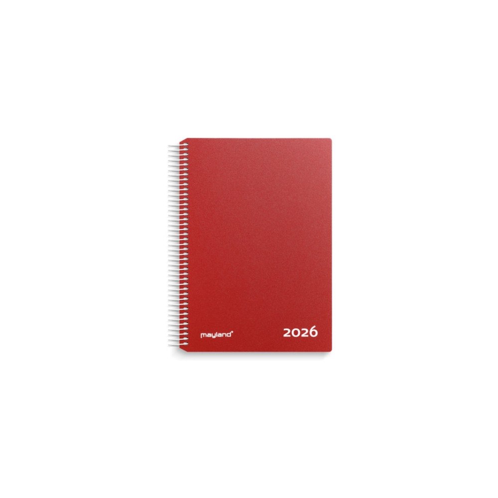 Mayland-Burde Mayland 16218010, 398 ark, Inbunden, Röd, Dag på en sida, Li...