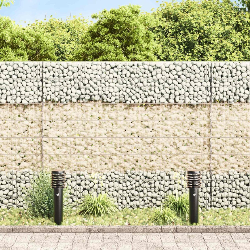 vidaXL Trädgårdsstenar Guld 12 cm Glas