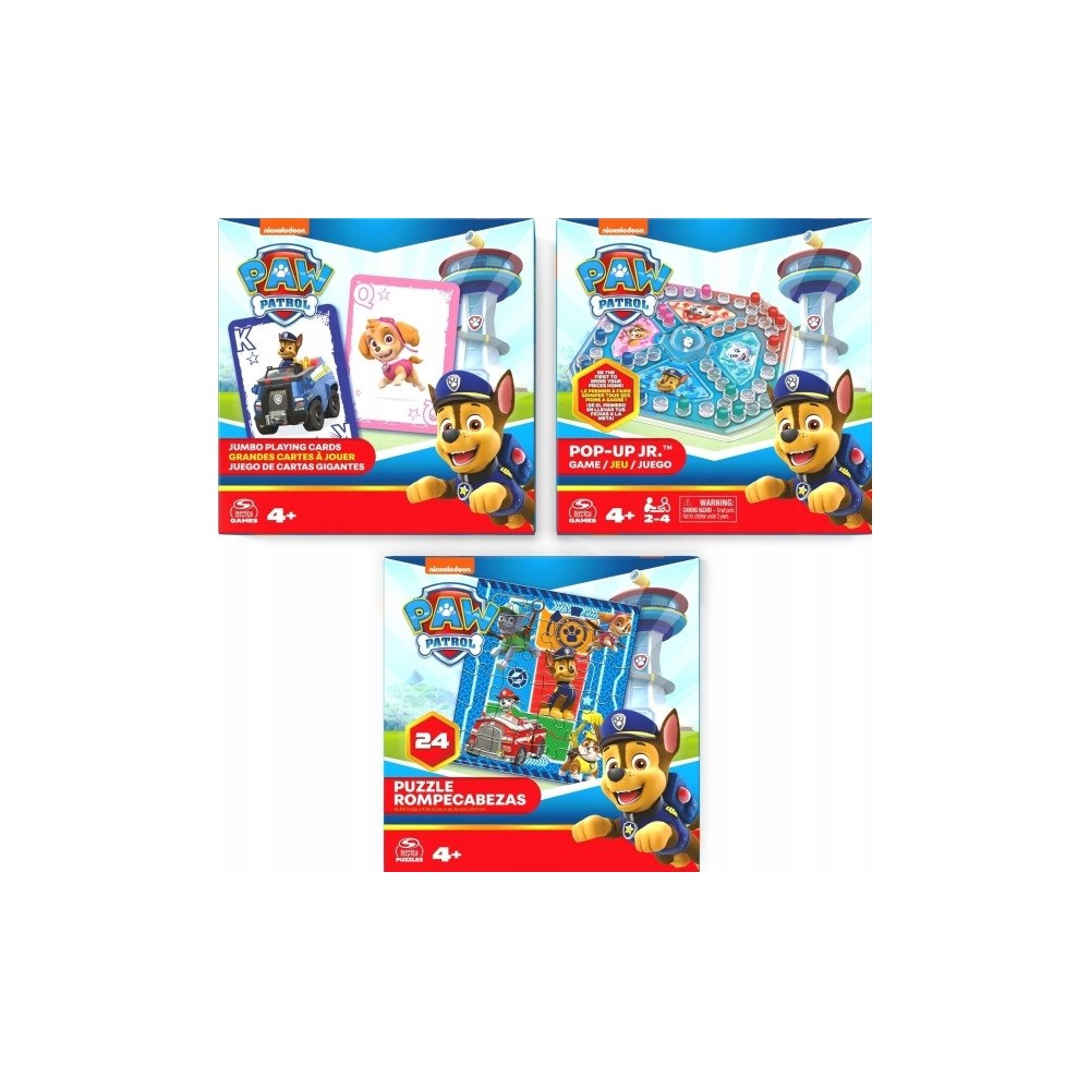 Spin Master Games KOG KOL Paw Patrol 3Pk BundleGm S23 GML, Brädspel, Fle...