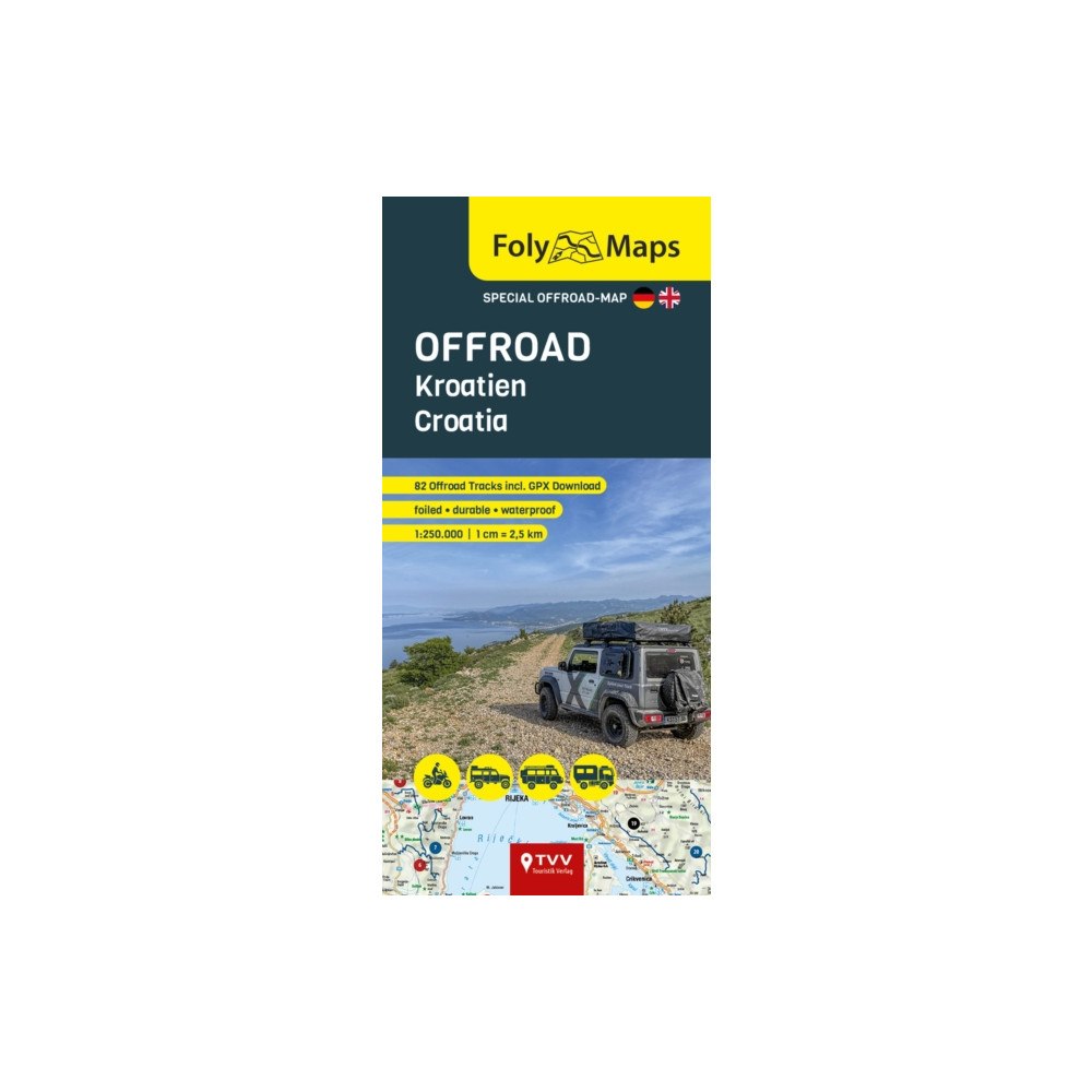 TVV Touristik-Verlag GmbH FolyMaps OFFROAD Croatia 1:250 000