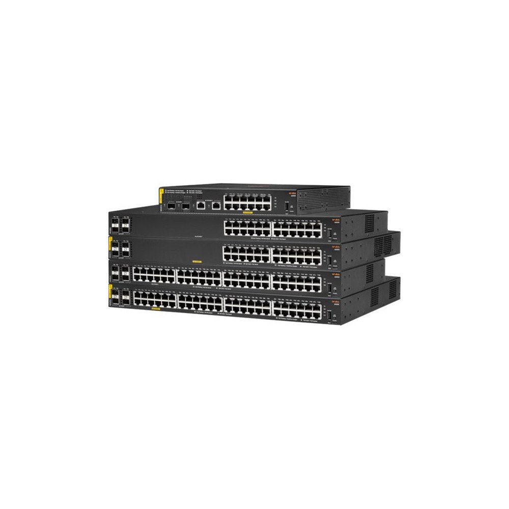 Hewlett Packard Enterprise HPE Aruba 6000 24G Class4 PoE 4SFP 370W Switch - switch - 24 portar - Administrerad - rackmonterbar