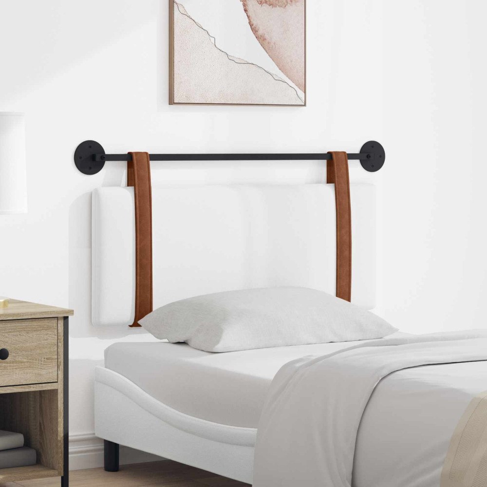 vidaXL Hängande Huvudgavel Enfärgad Vit 100 x 40 cm Konstruerat trä