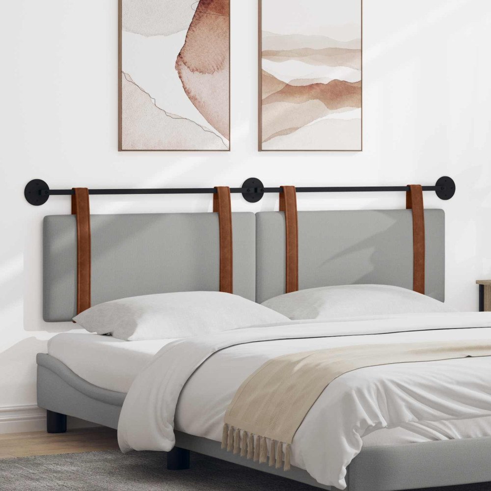 vidaXL Hängande Huvudgavel Moln Grå 180 x 40 cm Konstruerat trä