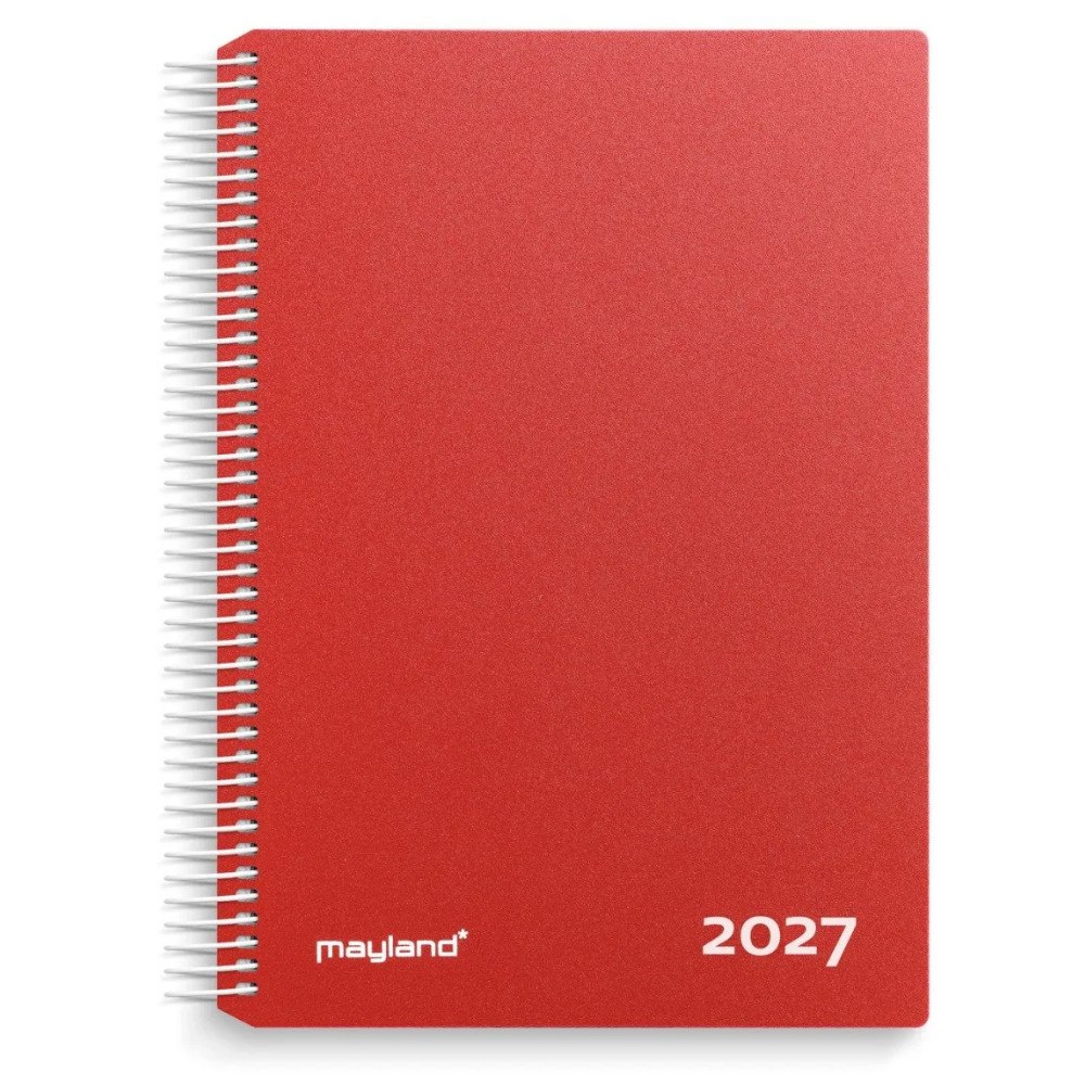 Mayland-Burde Mayland 17218010, 398 ark, Indbundet, Rød, Spiral indbinding...