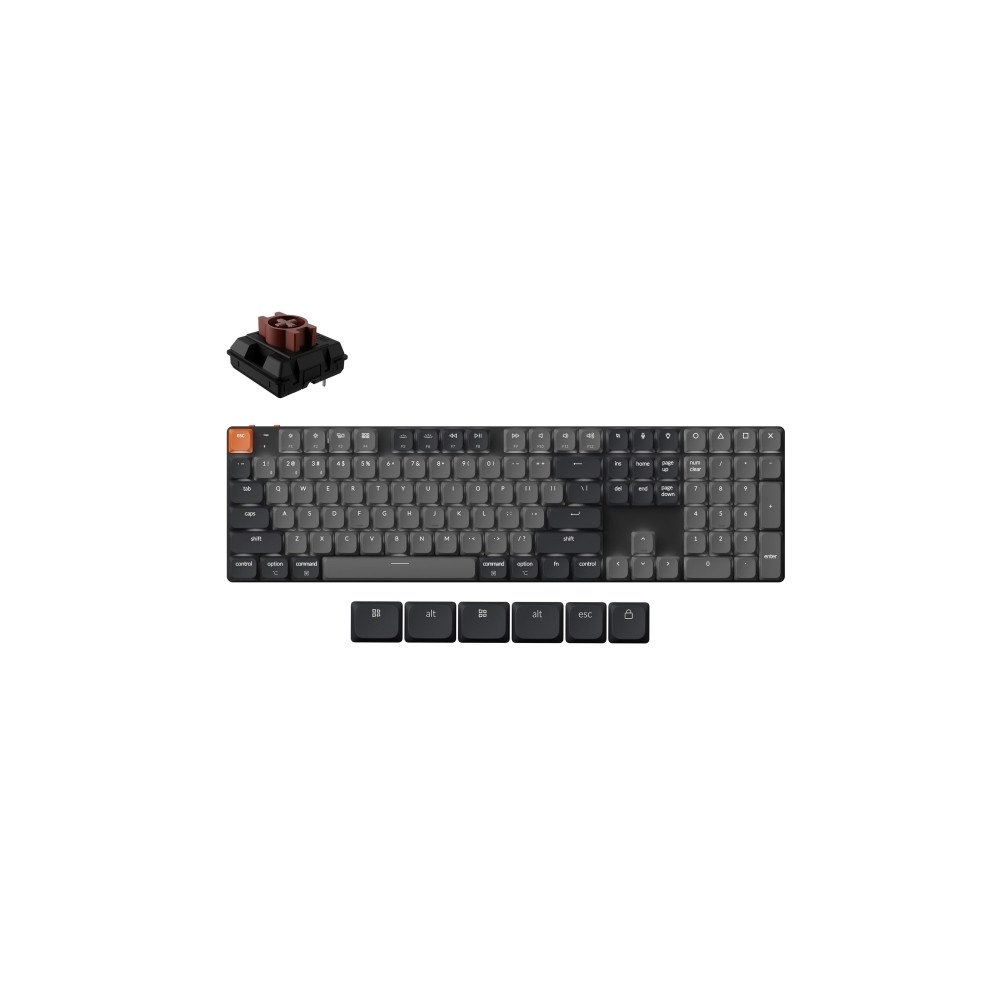Keychron Keychron K5 QMK, Kabel & Trådlös, USB + Bluetooth, Mekaniska...