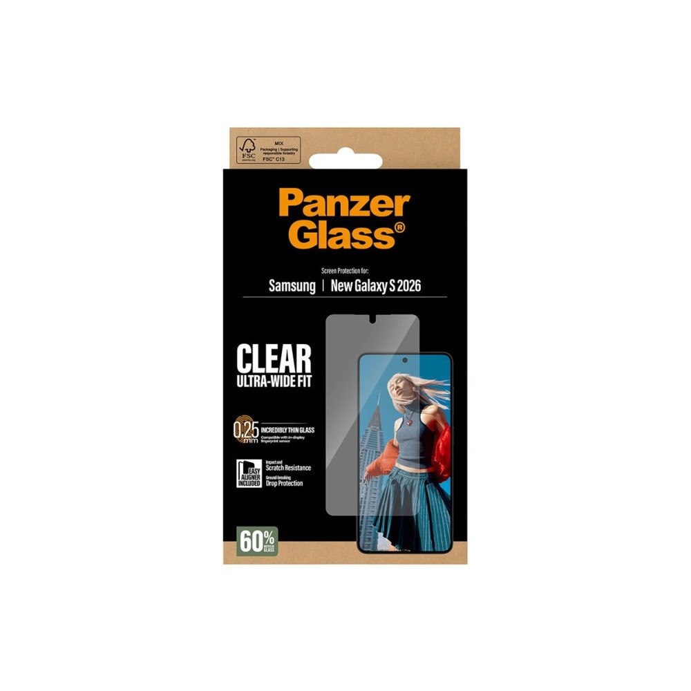 PanzerGlass PanzerGlass - skärmskydd för mobiltelefon - ultrabred passning med EasyAligner