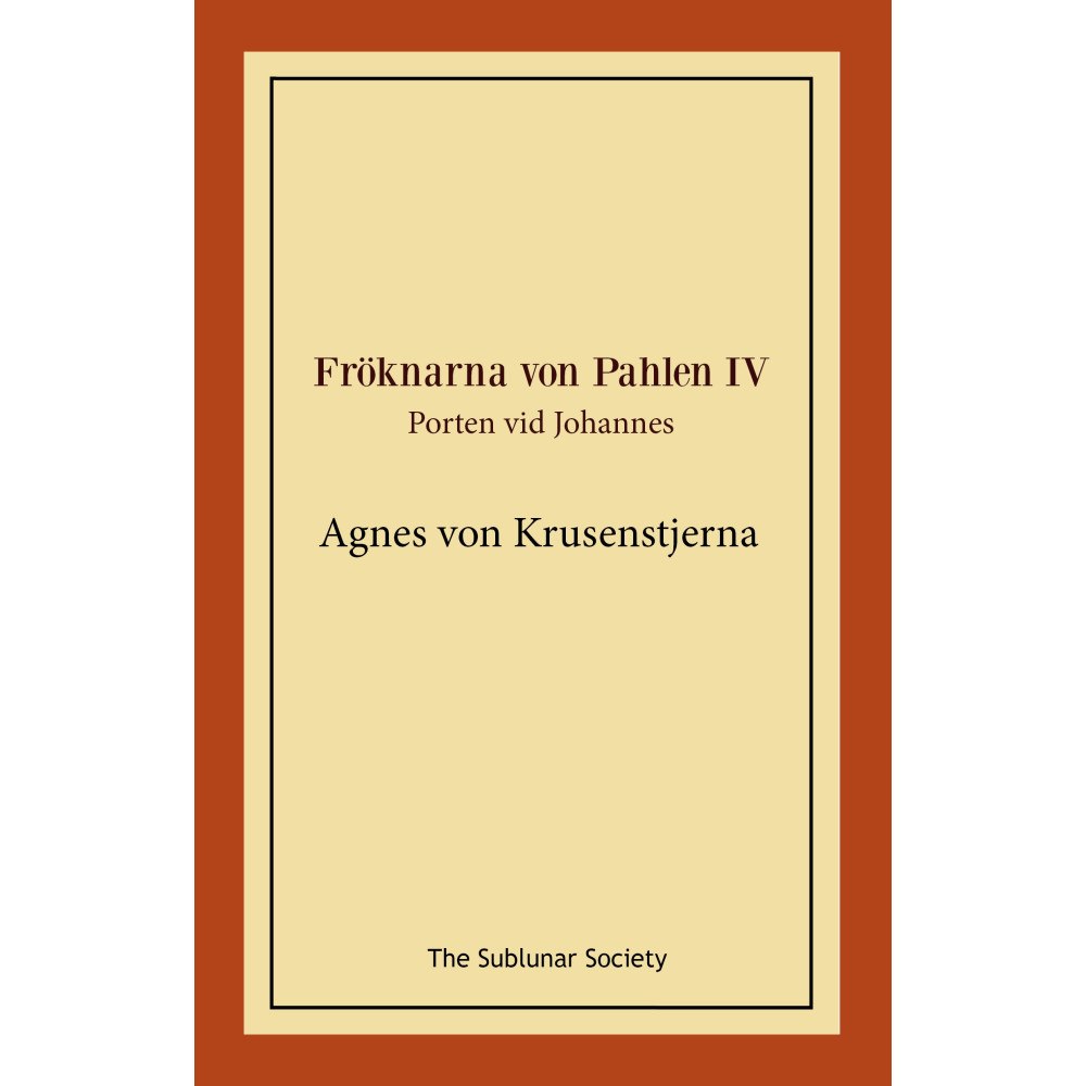 Agnes von Krusenstjerna Porten vid Johannes (häftad)