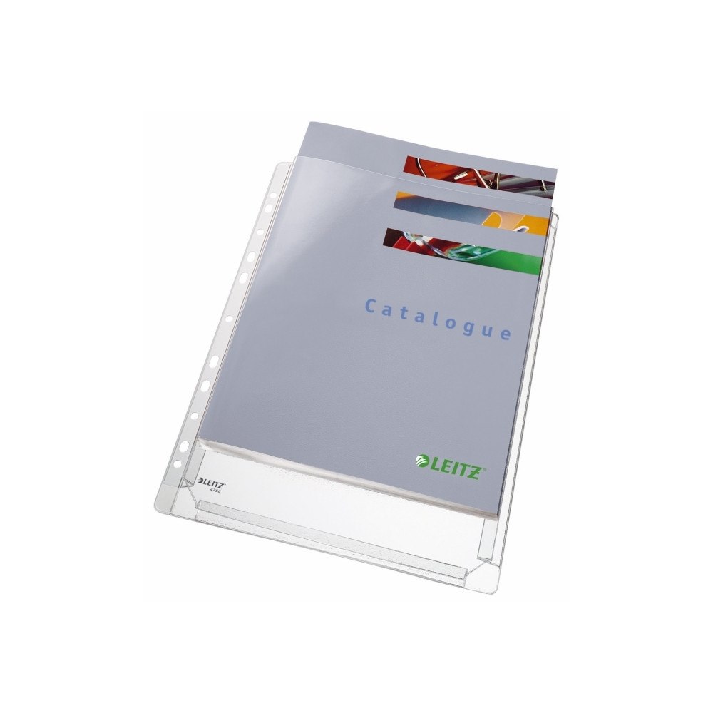 LEITZ Leitz Premium - arkskyddare - för A4 - kapacitet: 200 ark - klar (paket om 10)