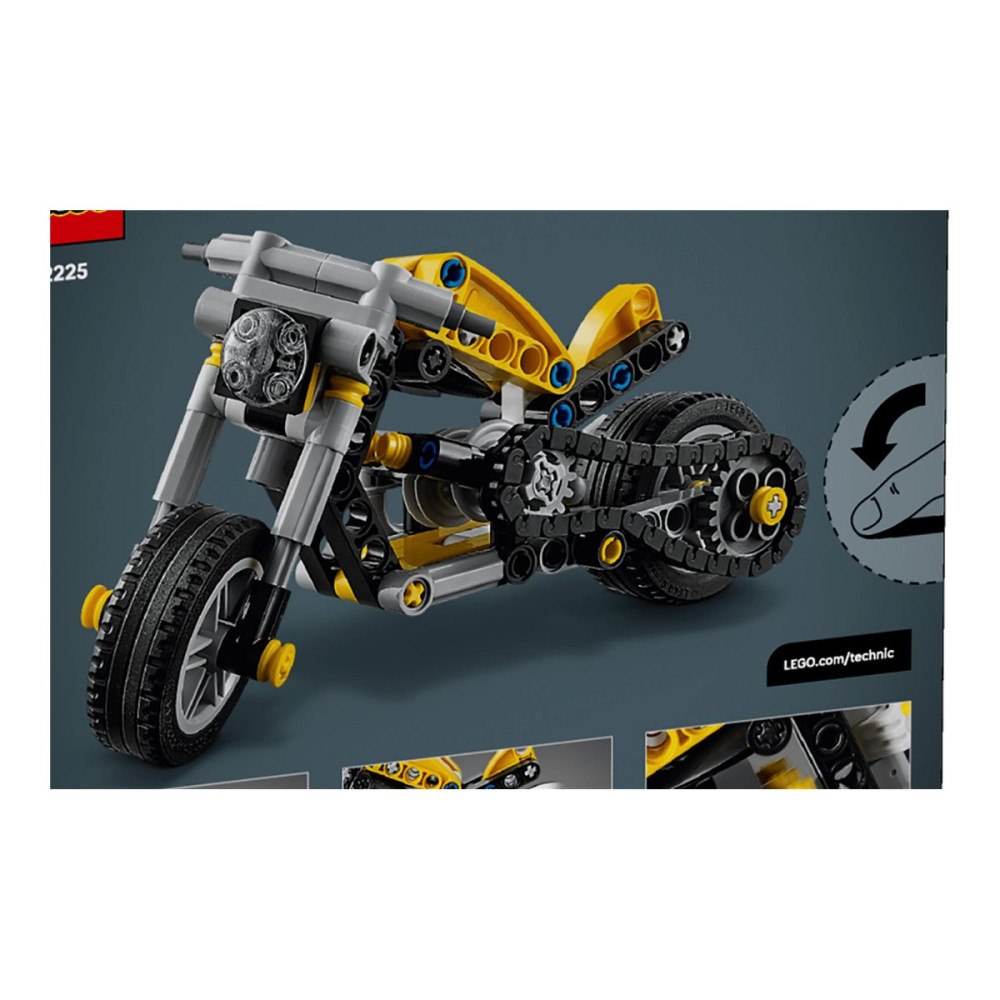 LEGO LEGO Technic 42225 - gul motorcykel - byggsats