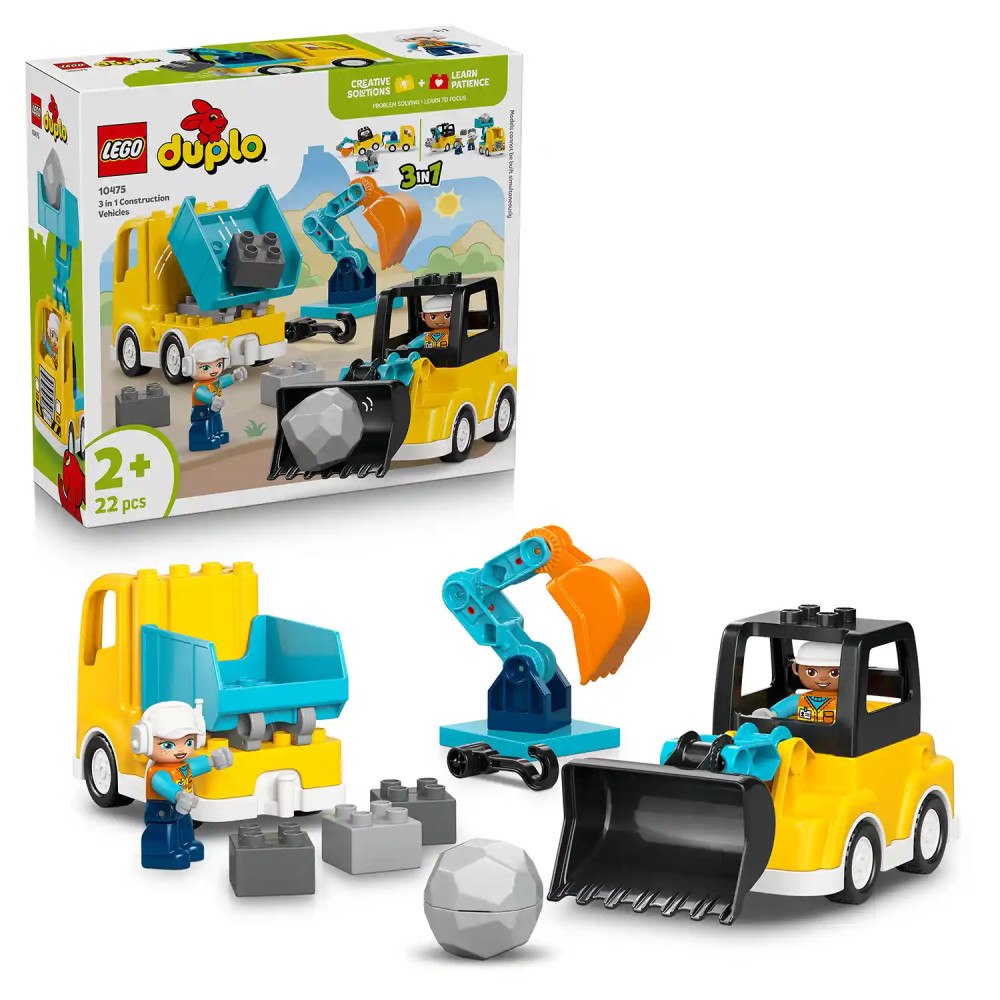 LEGO® LEGO® DUPLO® 10475 Vozidla na stavbě 3 v 1