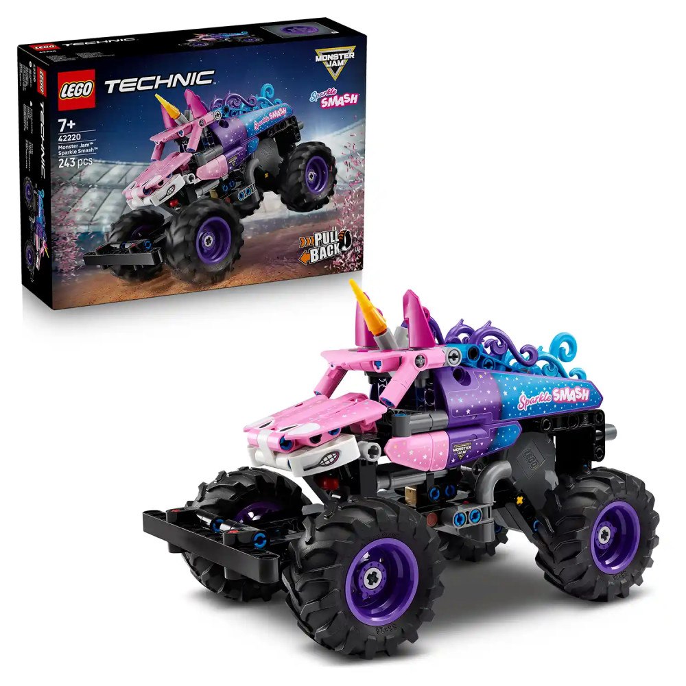 LEGO® LEGO® Technic 42220 Monster Jam™ Sparkle Smash™ s natahovacím motorem