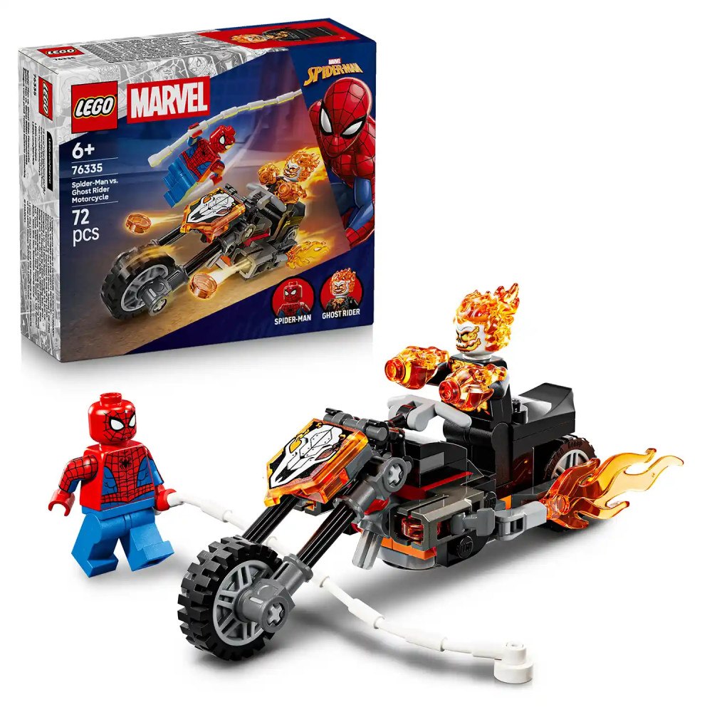 LEGO® LEGO® ǀ Marvel 76335 Spider-Man vs. Ghost Rider na motorce