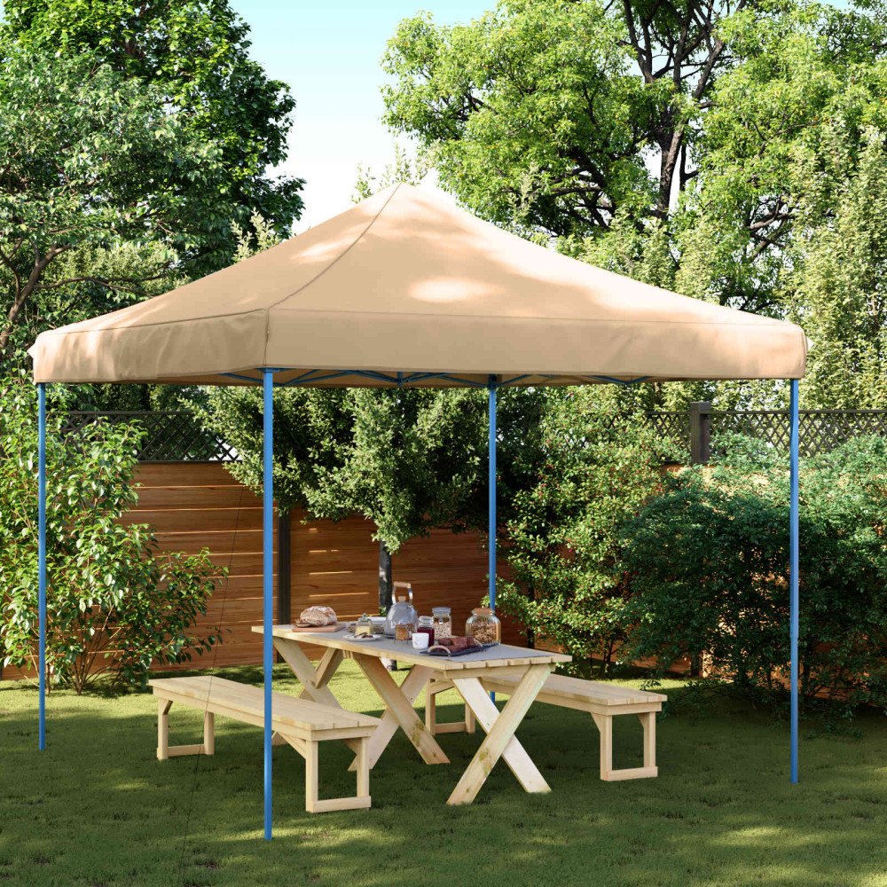vidaXL Partytält Beige 292 x 292 x 315 cm Oxford Tyg