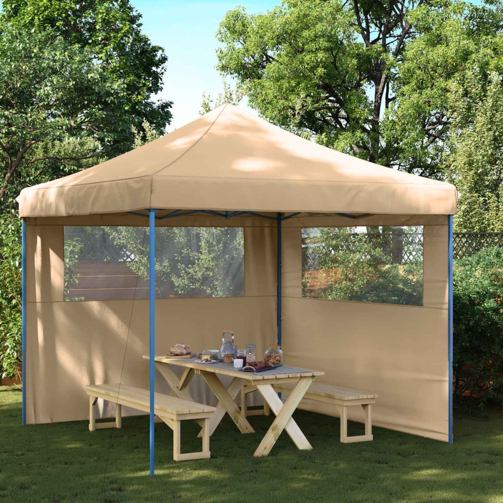 vidaXL Partytält Beige 292 x 292 x 315 cm Oxford Tyg