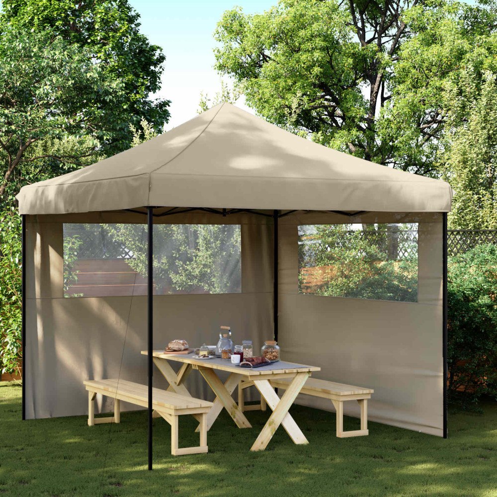 vidaXL Partytält Taupe 292 x 292 x 315 cm Oxford Tyg