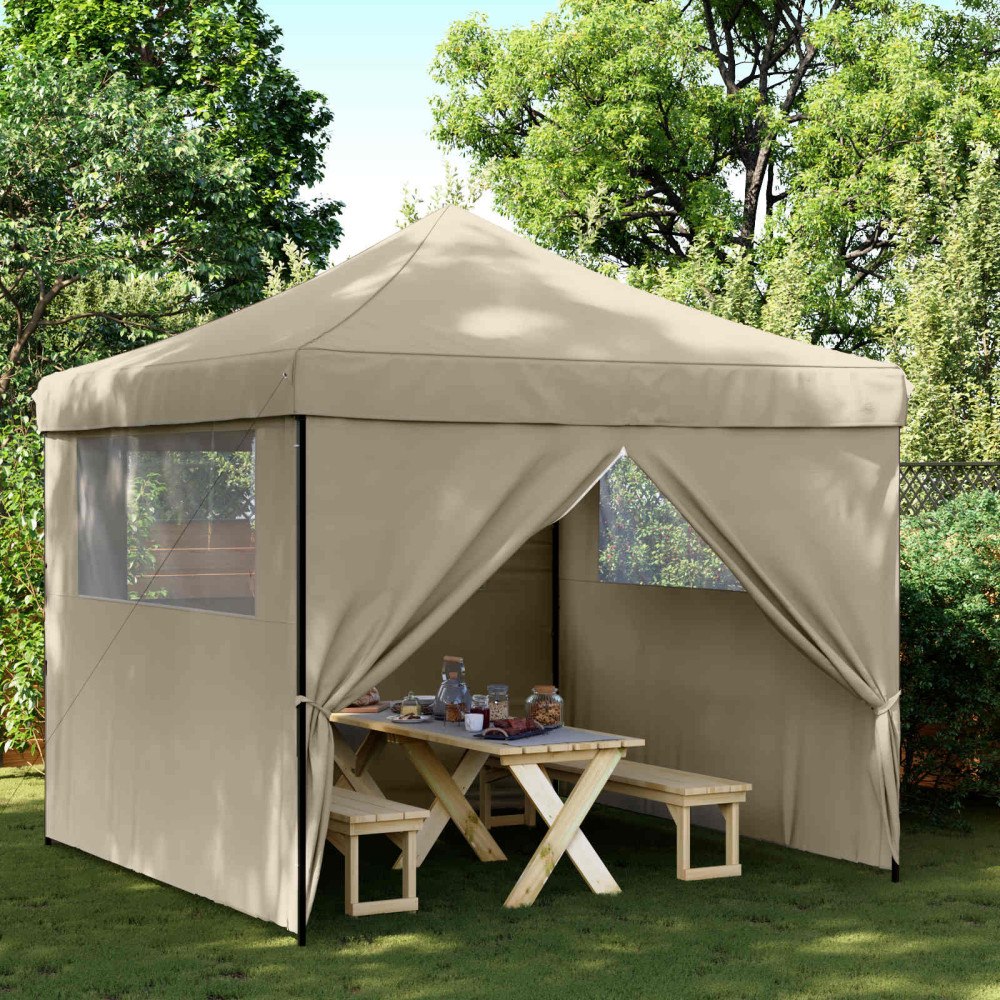 vidaXL Partytält Taupe 292 x 292 x 315 cm Oxford Tyg