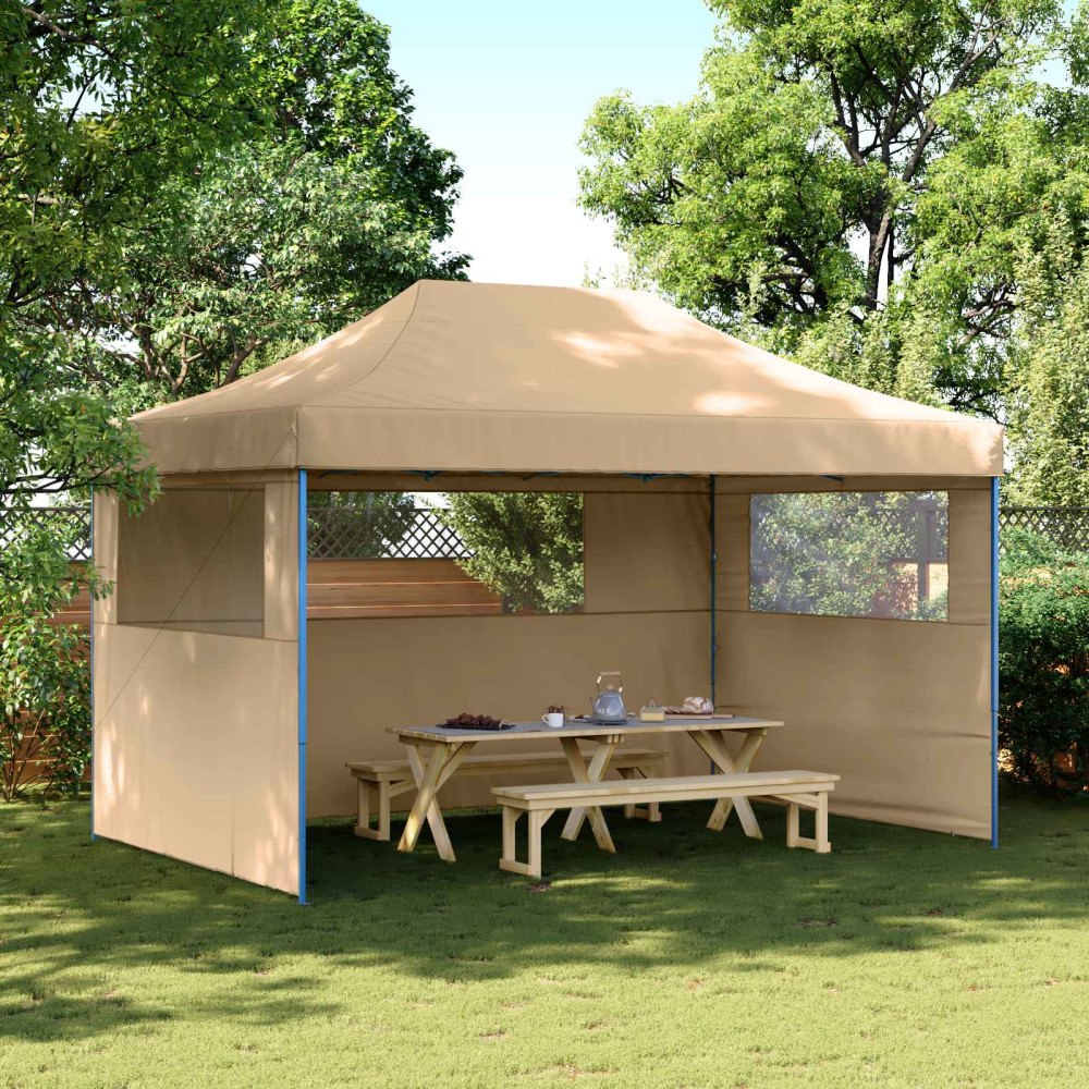 vidaXL Partytält Beige 292 x 440 x 315 cm Oxford Tyg