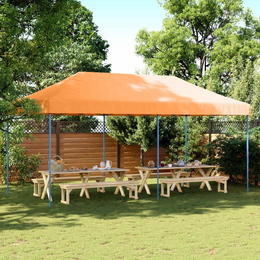 vidaXL Partytält Orange 292 x 580 x 315 cm Oxford Tyg