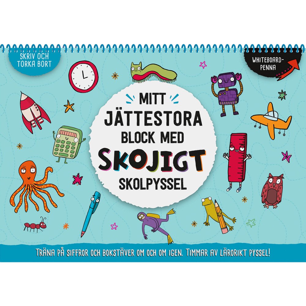 Tukan Förlag Mitt jättestora block med skojigt skolpyssel