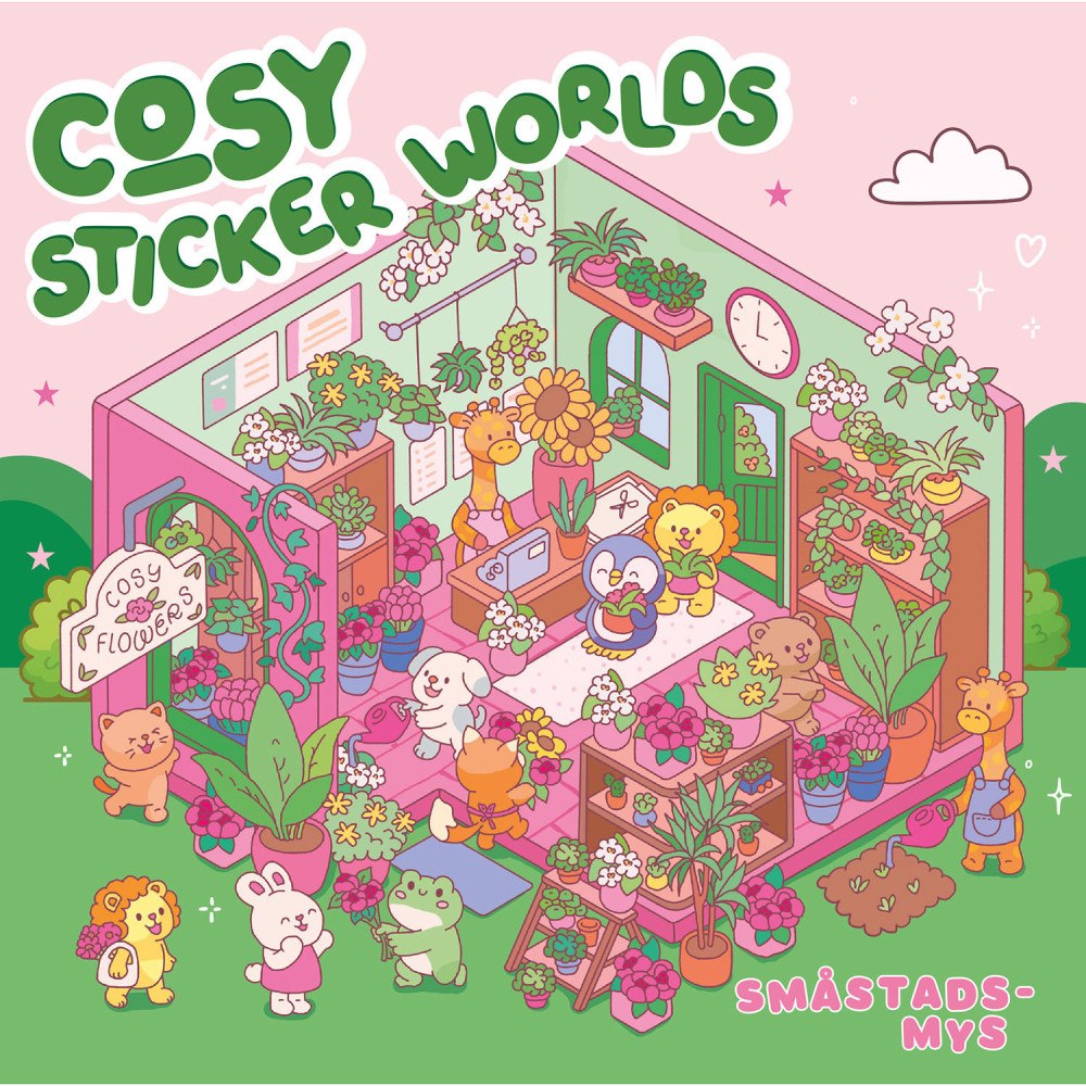 Tukan Förlag Cosy sticker worlds: småstadsmys