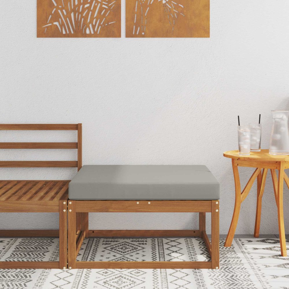 vidaXL Utomhuspall Massivt Akaciaträ Naturfärg