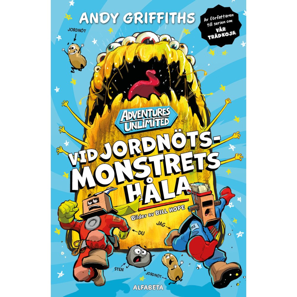 Andy Griffiths Vid jordnötsmonstrets håla (inbunden)