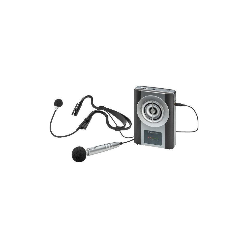Monacor Monacor WAP-8 Handhållen talmikrofon Inkl. sköld, Inkl. väsk...