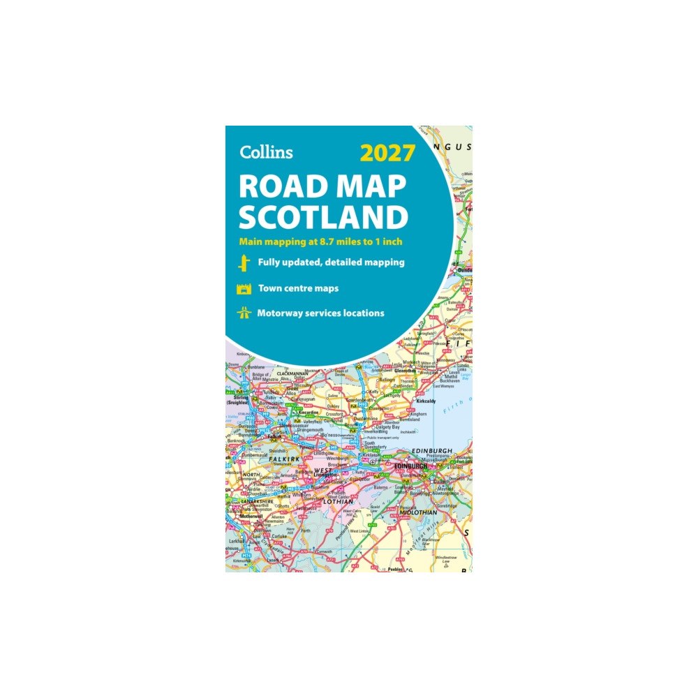 HarperCollins Publishers 2027 Collins Road Map of Scotland