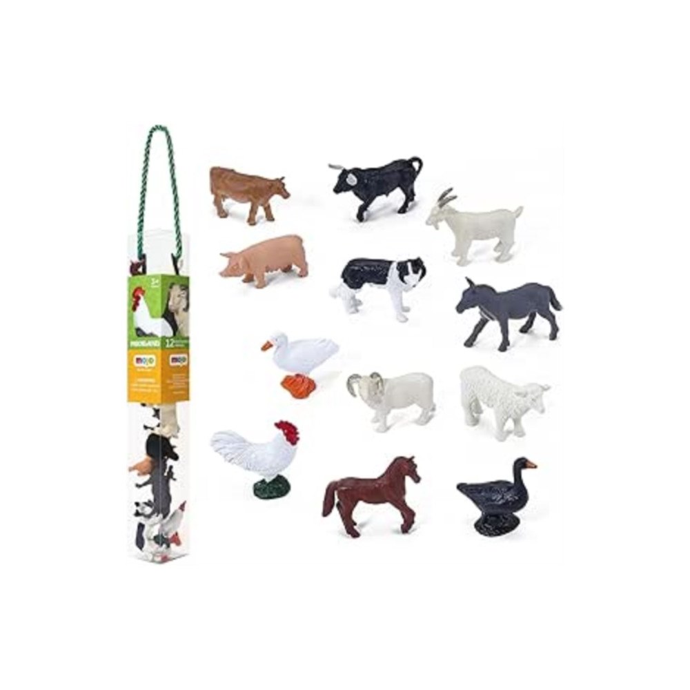 MOJO FUN LTD Farmland 12pc Assorted Animals