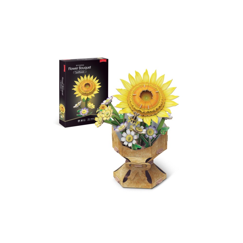Paul Lamond Games Sunflower Flower Bouquet 3D Puzzle
