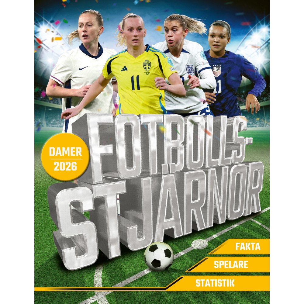 Kevin Pettman Fotbollsstjärnor : damer 2026 (inbunden)