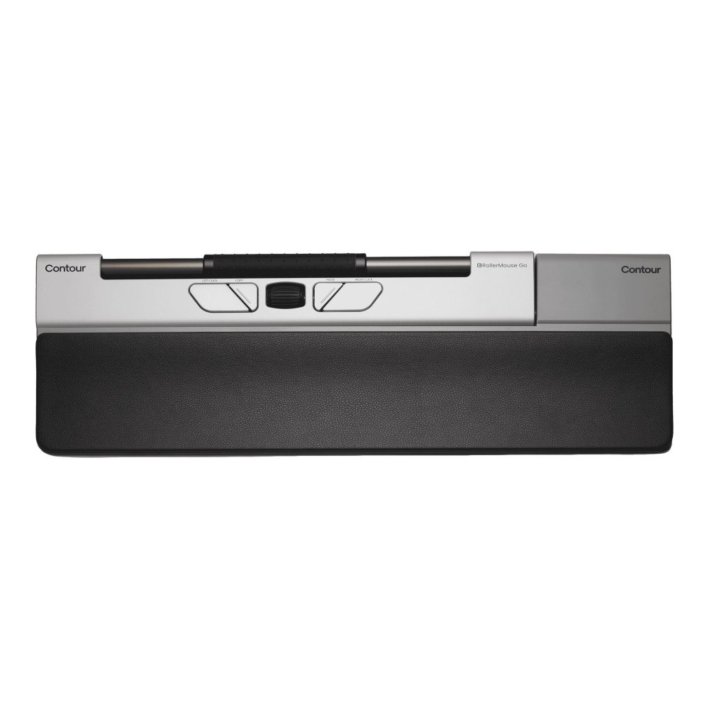 Contour Design Contour RollerMouse Go - centrerad mus - antibakteriell yta, hög motståndskraft mot desinfektionsmedel - med RollerMouse...