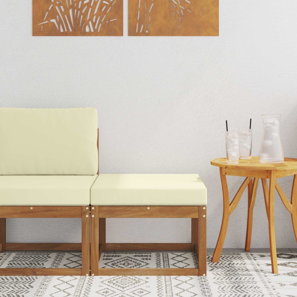 vidaXL Utomhuspall Massivt Akaciaträ Naturfärg