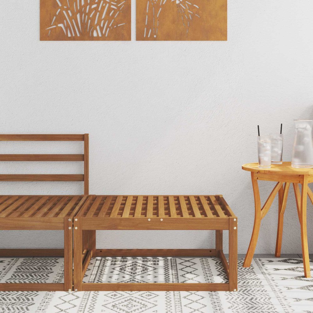 vidaXL Utomhuspall Naturfärg 79 x 79 x 37 cm