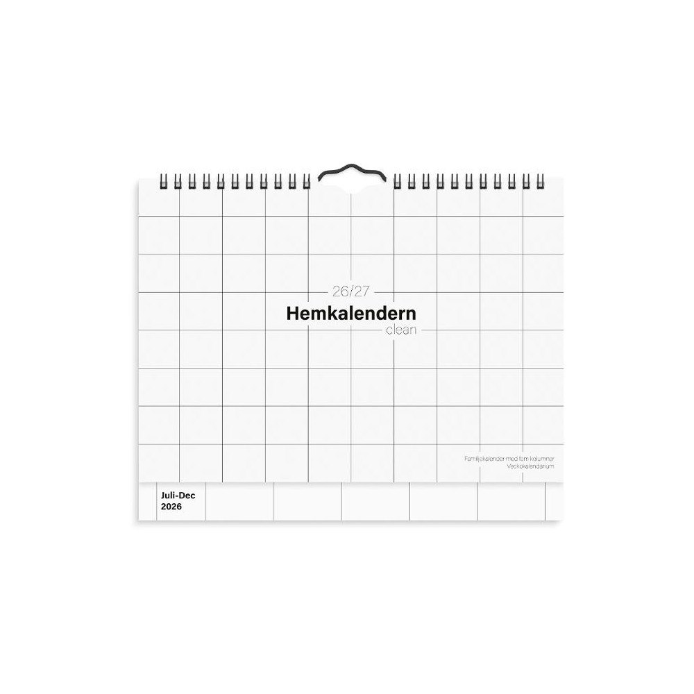 Burde Hemkalendern Clean 26/27