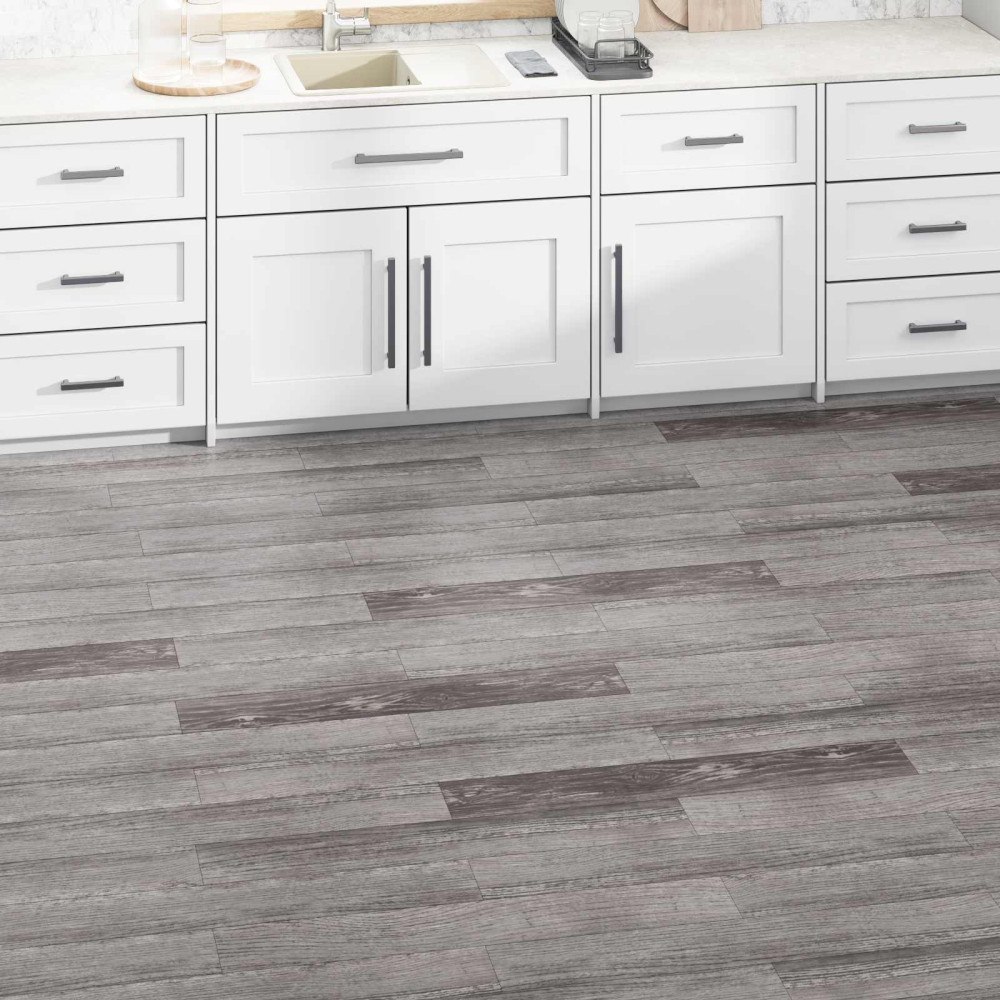 vidaXL Golvplankor 36 pcs Brun 5,02 m² PVC