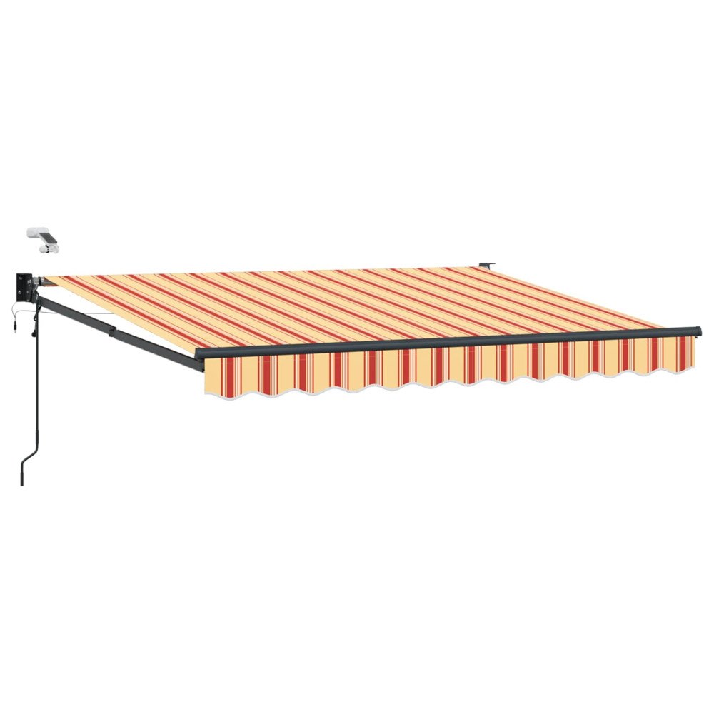 vidaXL Elektrisk Retraktabel Markis Flerfärgsdesign 3 x 2,5 m