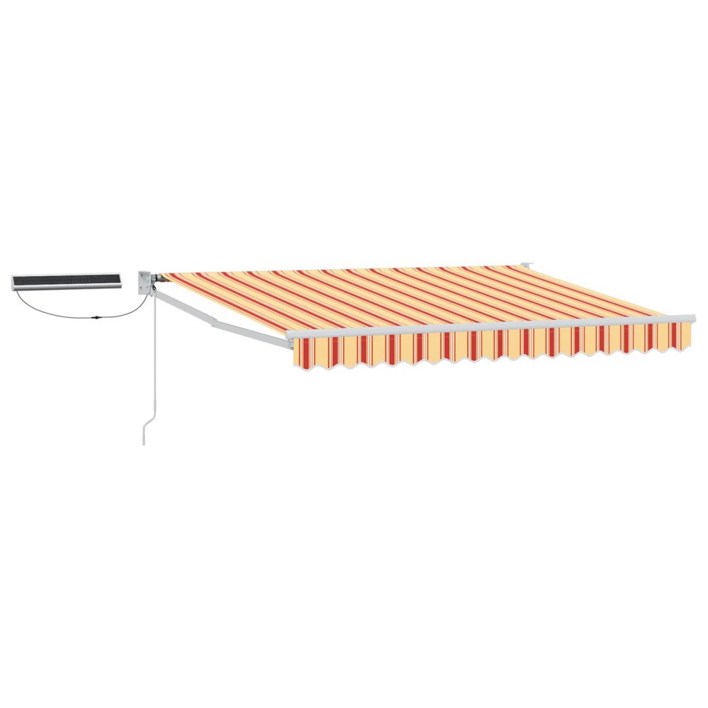 vidaXL Elektrisk Retraktabel Markis Flerfärgsdesign 3 x 2,5 m