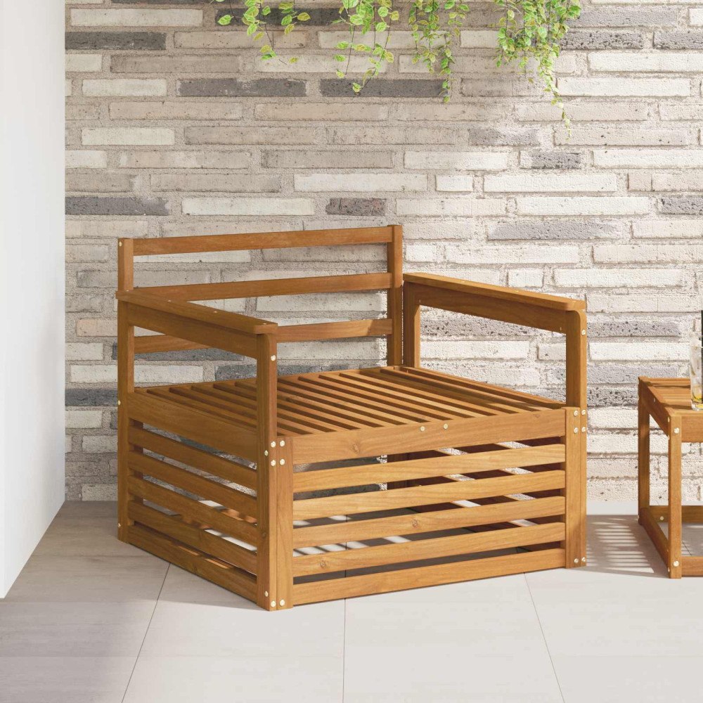 vidaXL 2 Stycke Utomhussoffa Naturlig