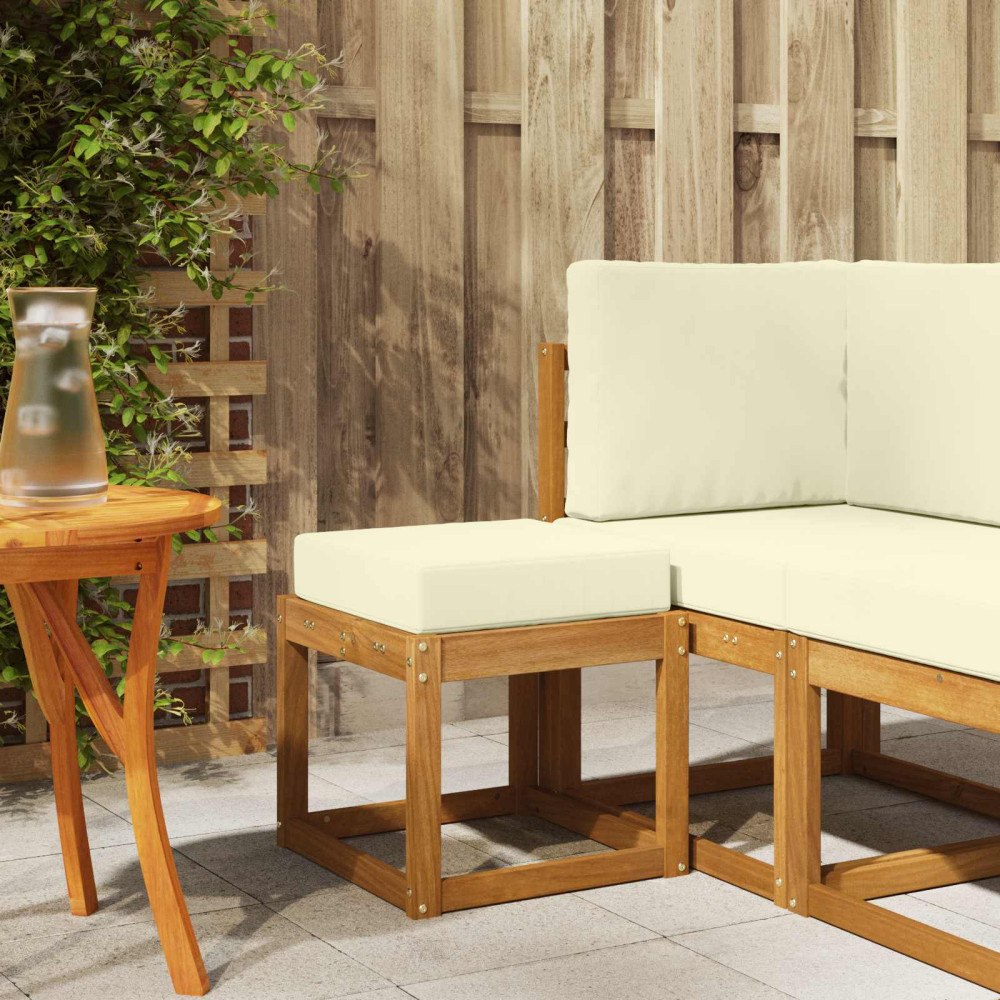 vidaXL Utomhuspall Massivt Akaciaträ Naturfärg