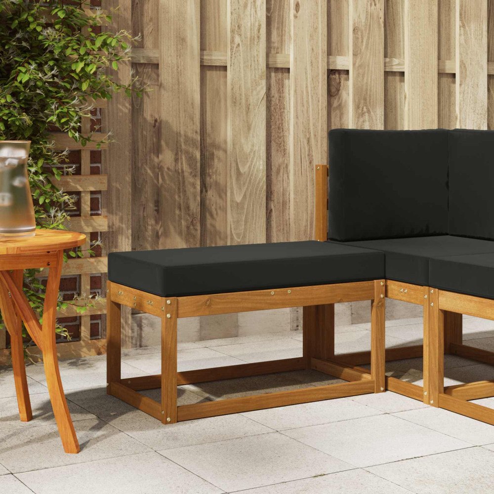 vidaXL Utomhuspall Massivt Akaciaträ Naturfärg