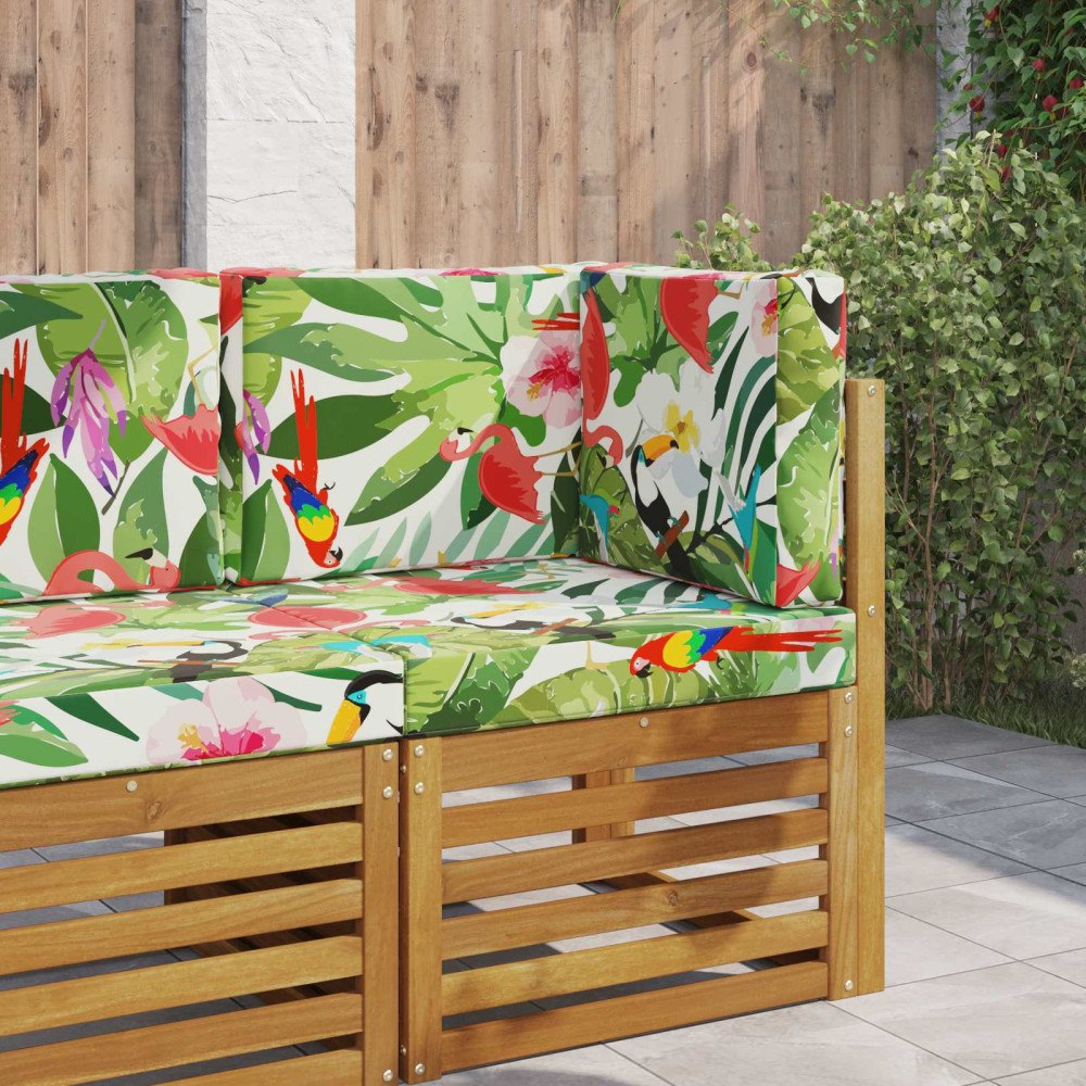 vidaXL Utomhus Soffa Kudde 3 pcs färgstark Polyester